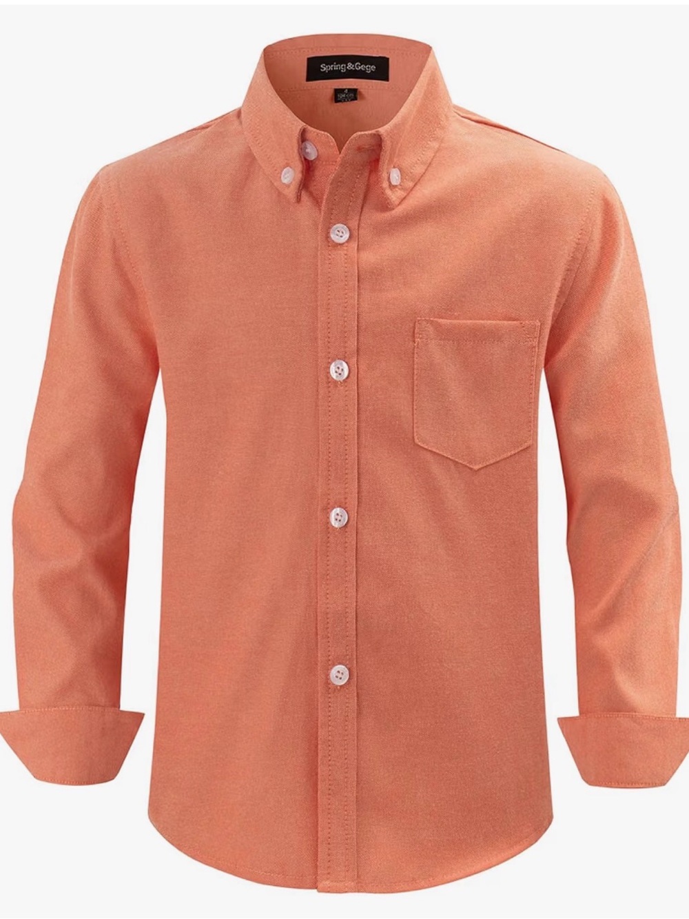 Men’s Button-Down Shirt in Coral